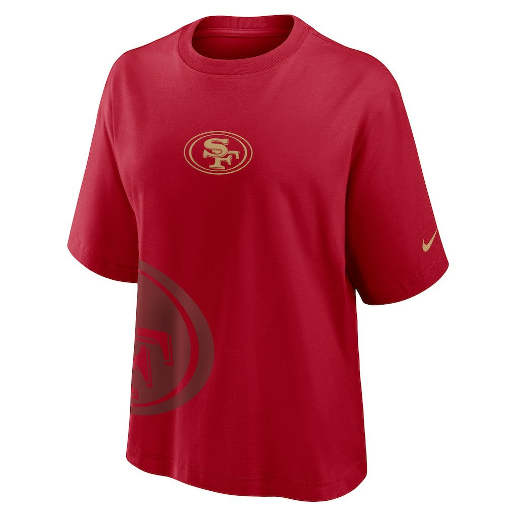 San Francisco 49ers Women's Boxy T-Shirt - Scarlet discount