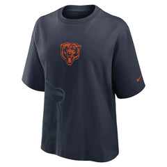 Chicago Bears Women's Boxy T-Shirt - Navy sale