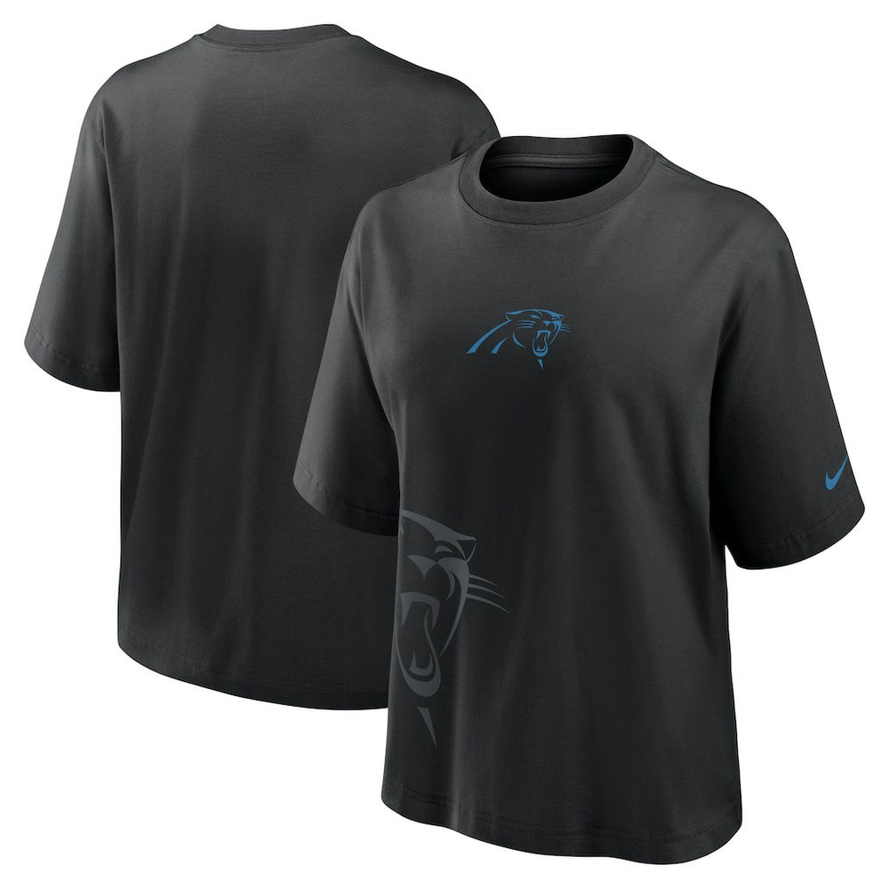 Carolina Panthers Women's Boxy T-Shirt - Black cheap