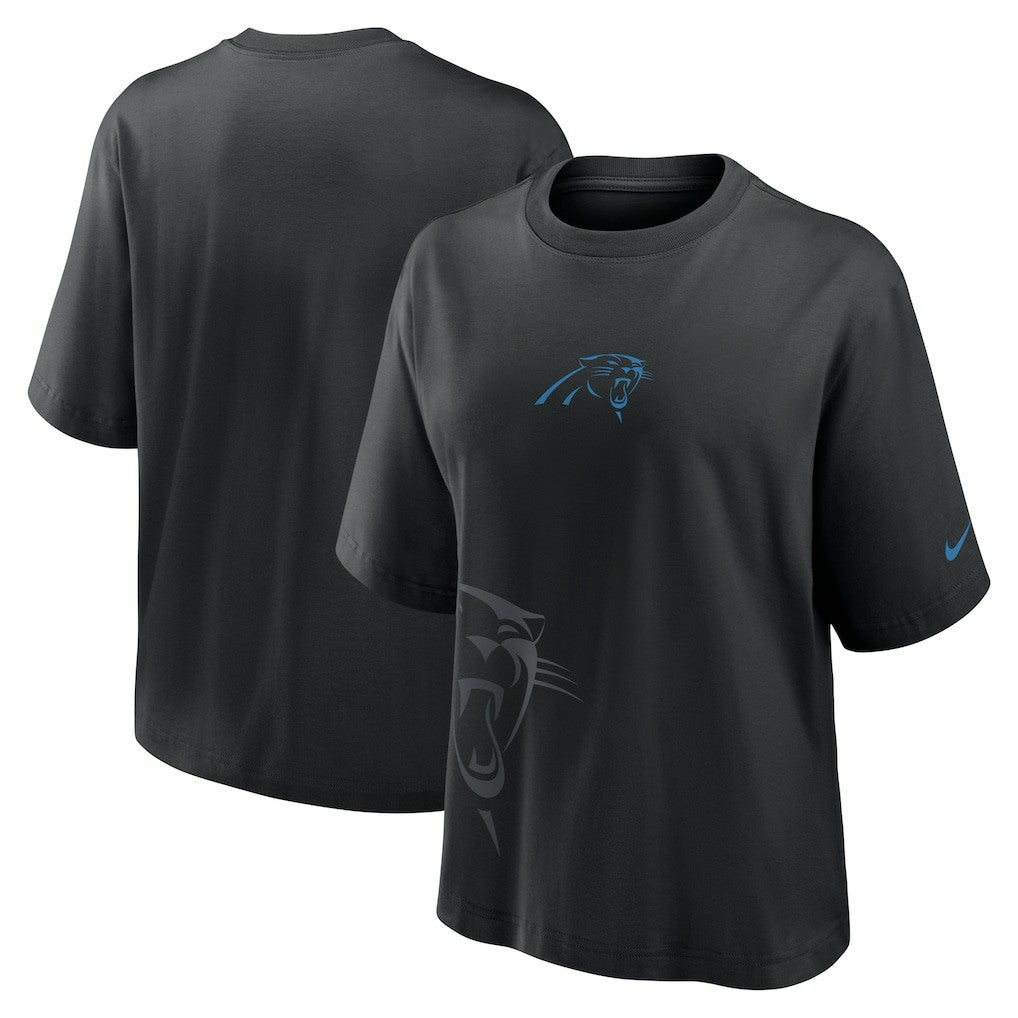 Carolina Panthers Women's Boxy T-Shirt - Black cheap