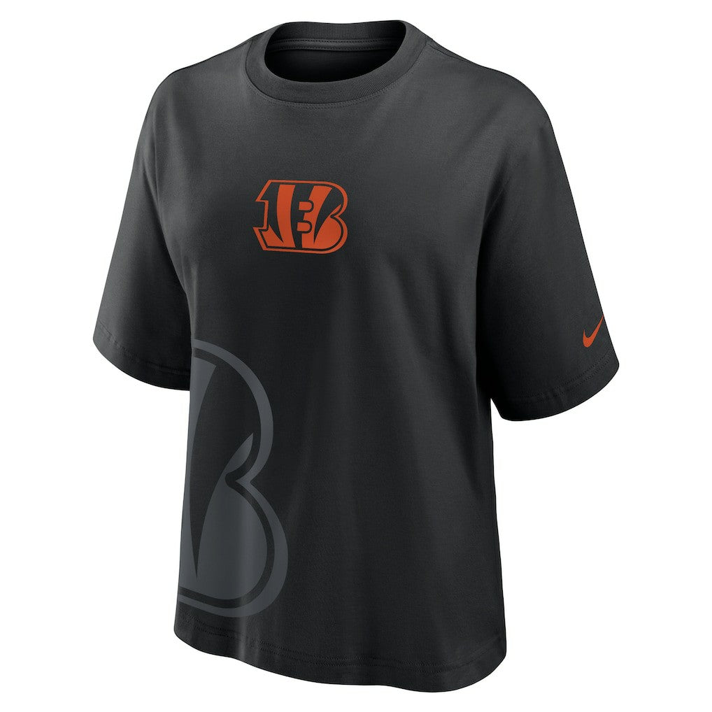 Cincinnati Bengals Women's Boxy T-Shirt - Black discount