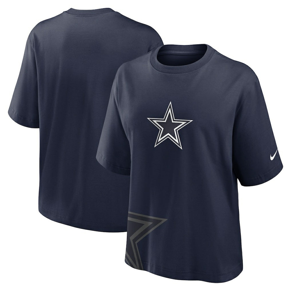 Dallas Cowboys Women's Boxy T-Shirt - Navy sale