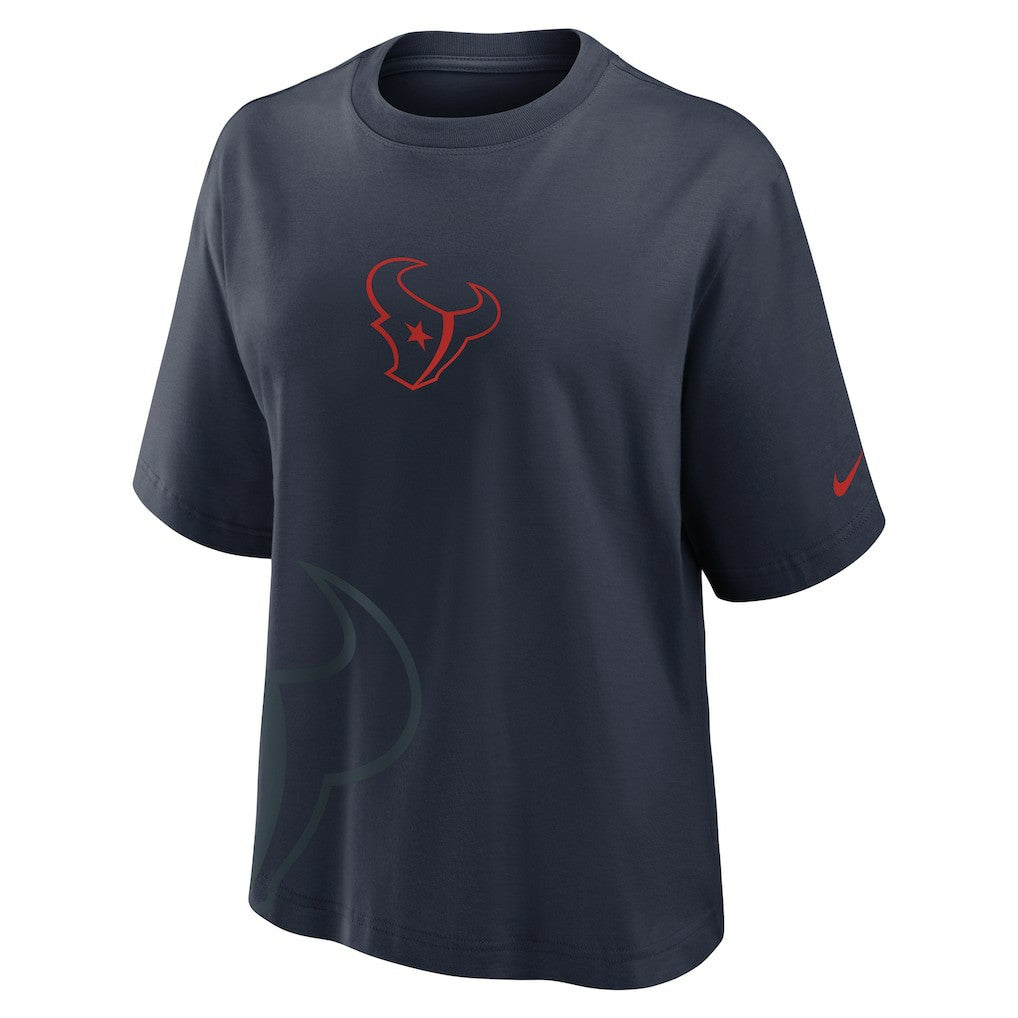 Houston Texans Women's Boxy T-Shirt - Navy on sale