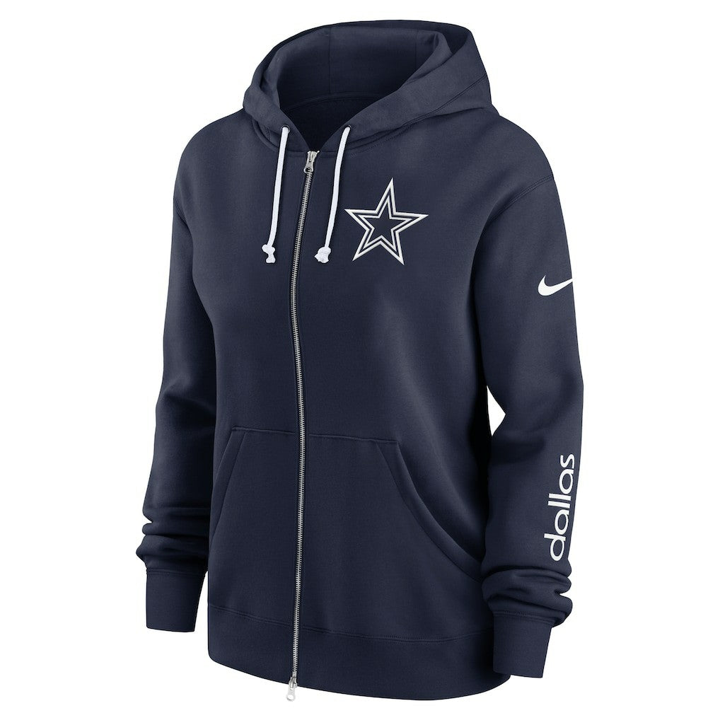 Dallas Cowboys Women's Plus Size Phoenix Full-Zip Hoodie - Navy sale