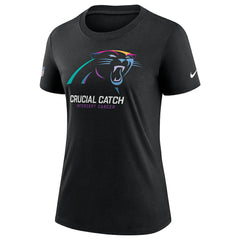 Carolina Panthers Women's 2024 NFL Crucial Catch Tri-Blend T-Shirt - Black sale