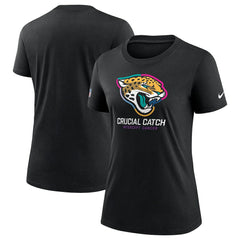 Jacksonville Jaguars Women's 2024 NFL Crucial Catch Tri-Blend T-Shirt - Black sale