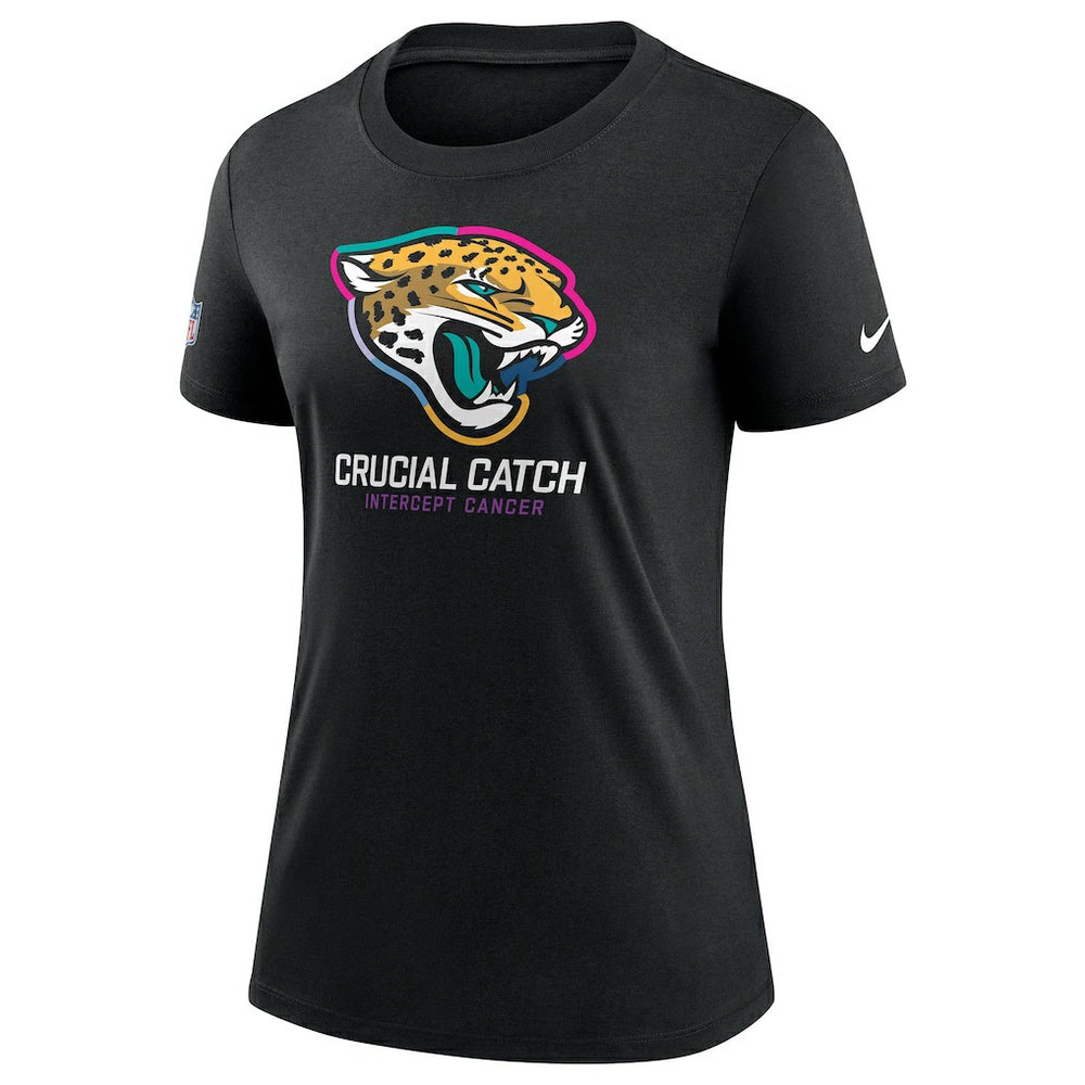 Jacksonville Jaguars Women's 2024 NFL Crucial Catch Tri-Blend T-Shirt - Black sale