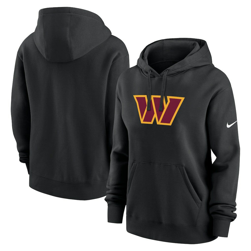 Washington Commanders Women's Club Fleece Hoodie - Black for sale