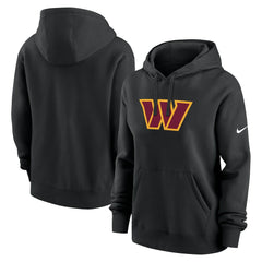 Washington Commanders Women's Club Fleece Hoodie - Black for sale