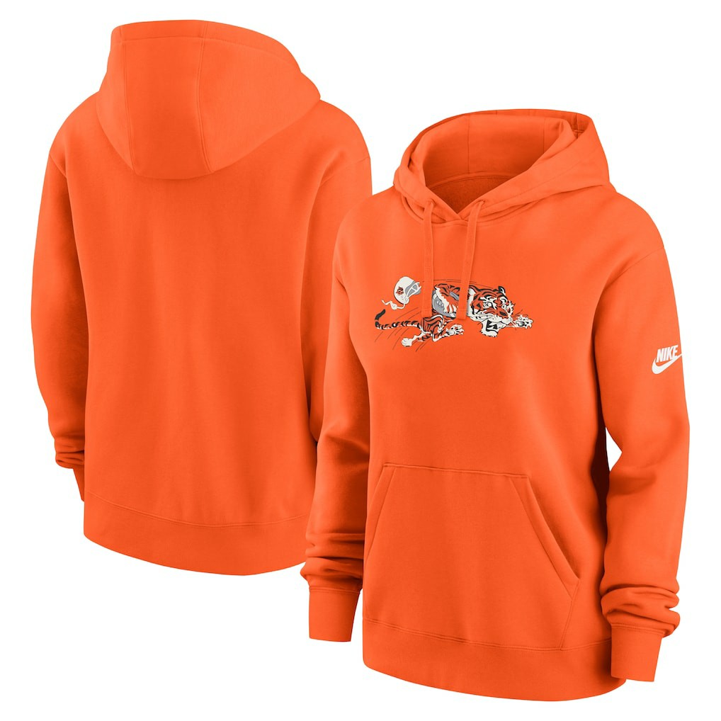 Cincinnati Bengals Women's Club Fleece Hoodie - Orange cheap