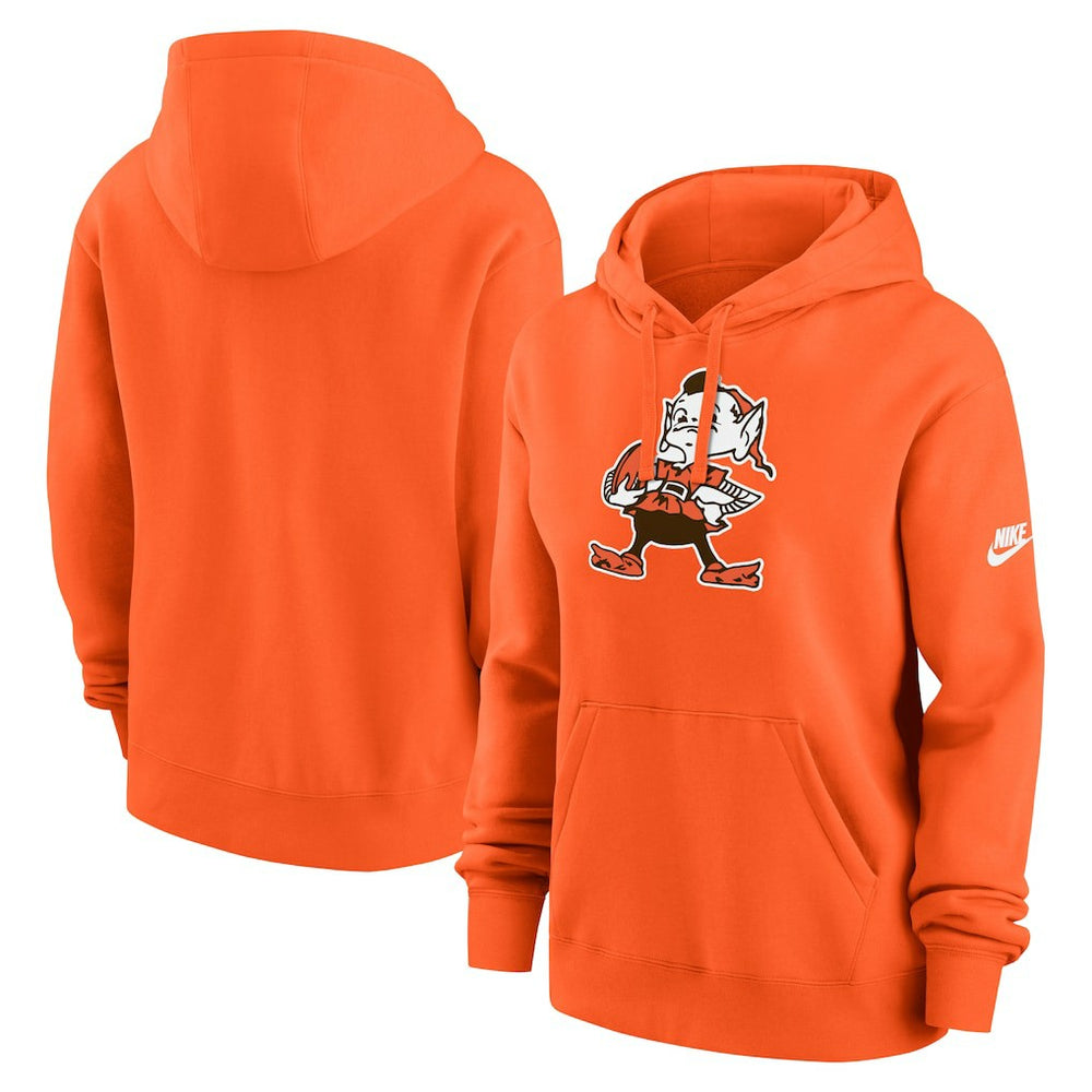 Cleveland Browns Women's Club Fleece Hoodie - Orange sale