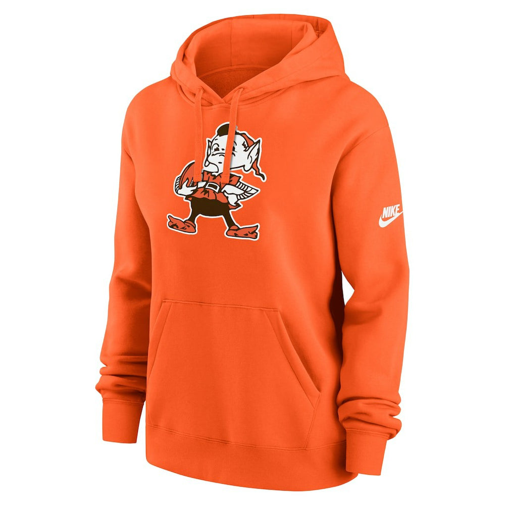 Cleveland Browns Women's Club Fleece Hoodie - Orange sale
