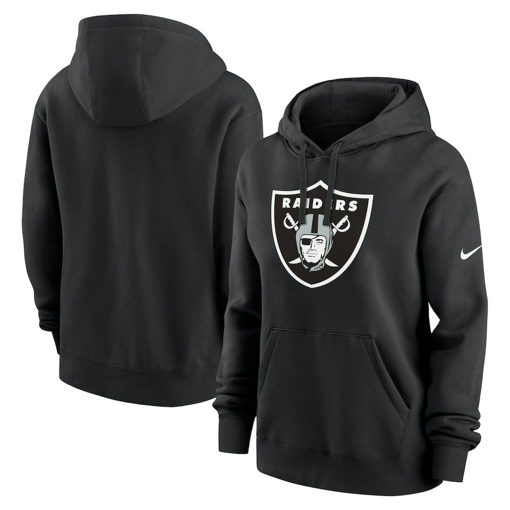 Las Vegas Raiders Women's Club Fleece Hoodie - Black on sale