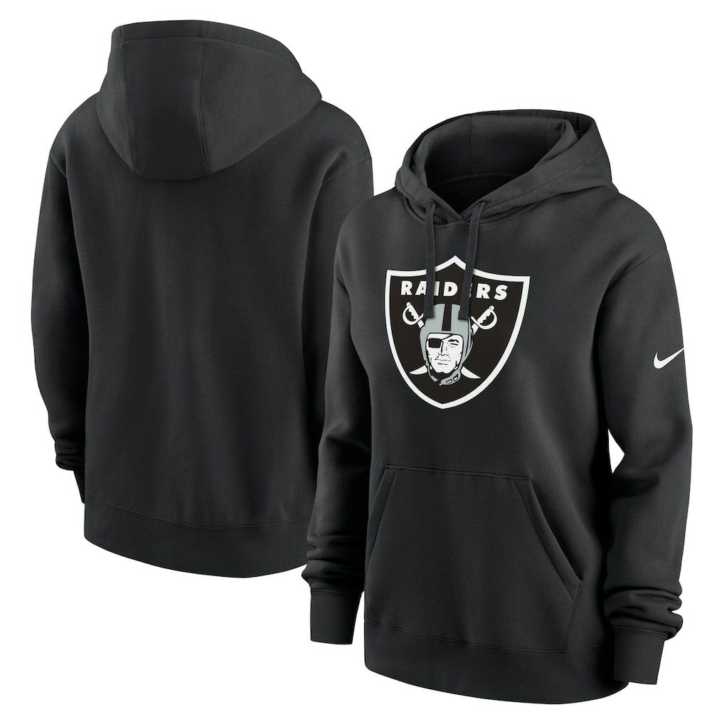 Las Vegas Raiders Women's Club Fleece Hoodie - Black on sale