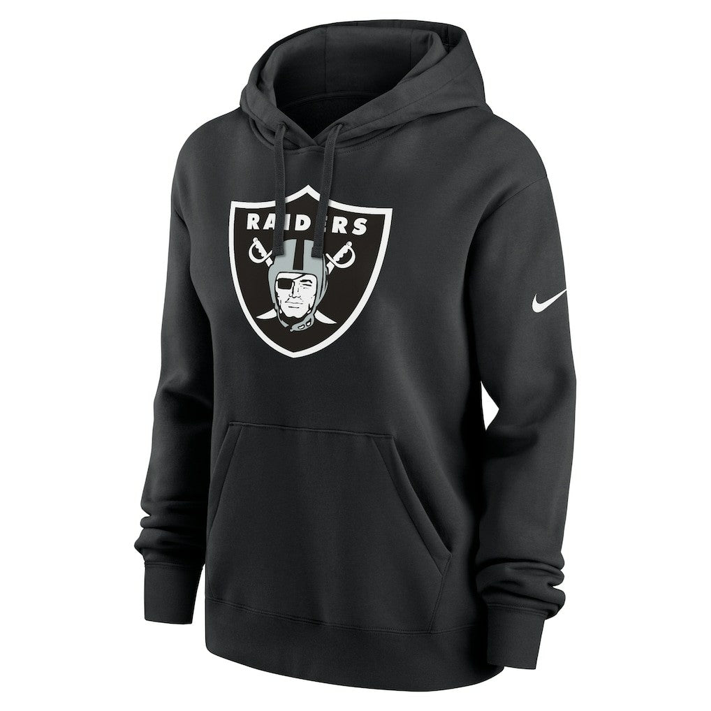 Las Vegas Raiders Women's Club Fleece Hoodie - Black on sale
