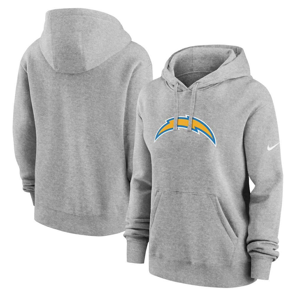 Los Angeles Chargers Women's Club Fleece Hoodie - Heather Gray online