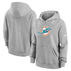 Miami Dolphins Women's Club Fleece Hoodie - Heather Gray sale