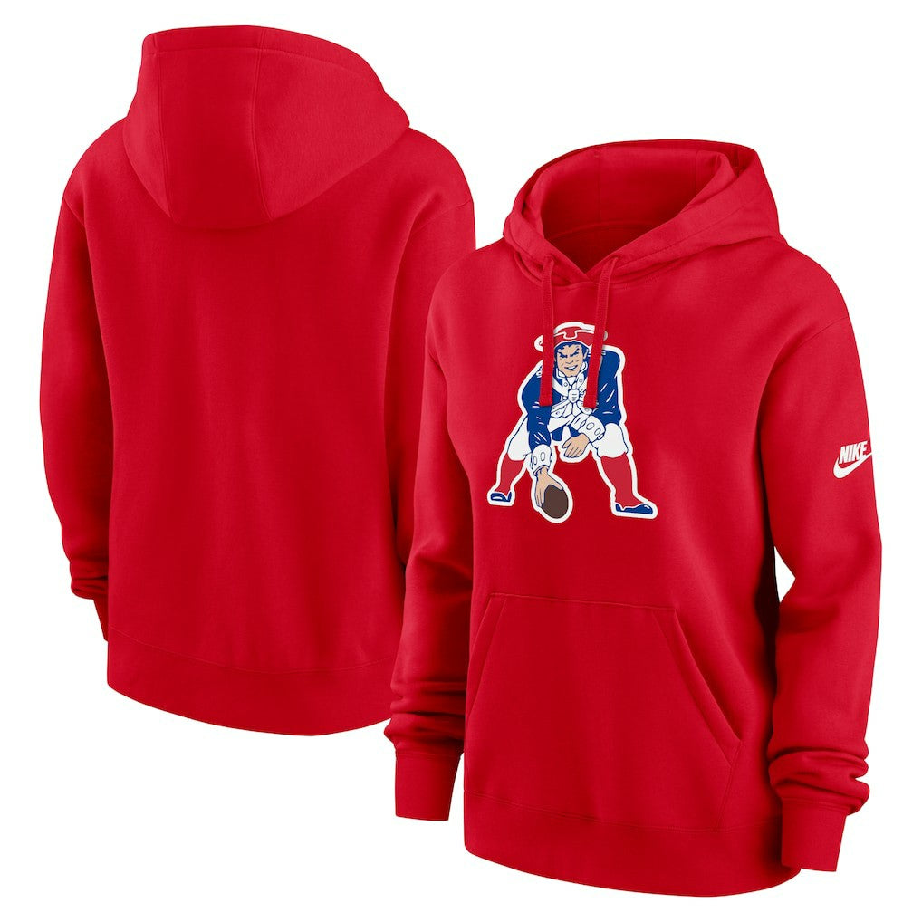 New England Patriots Women's Club Fleece Hoodie - Red on sale