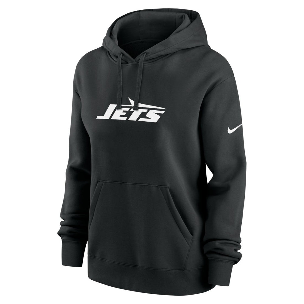 New York Jets Women's Club Fleece Hoodie - Black cheap