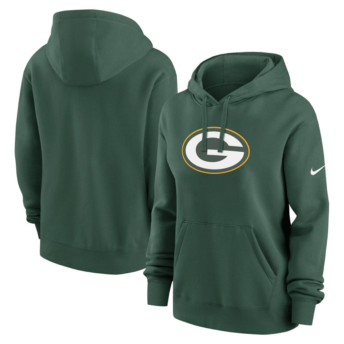 Green Bay Packers Women's Club Fleece Hoodie - Green sale
