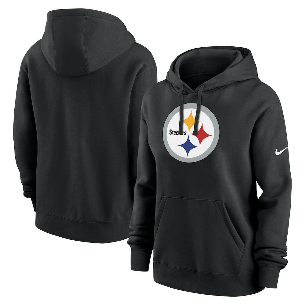 Pittsburgh Steelers Women's Club Fleece Hoodie - Black for sale