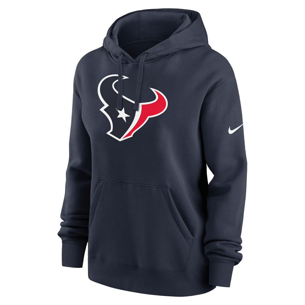 Houston Texans Women's Club Fleece Hoodie - Navy discount