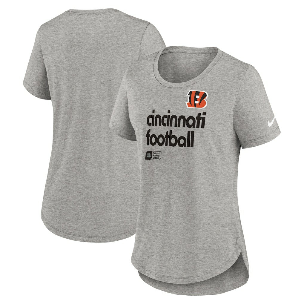 Cincinnati Bengals Women's Team Shout-Out Tri-Blend T-Shirt - Heather Gray outlet