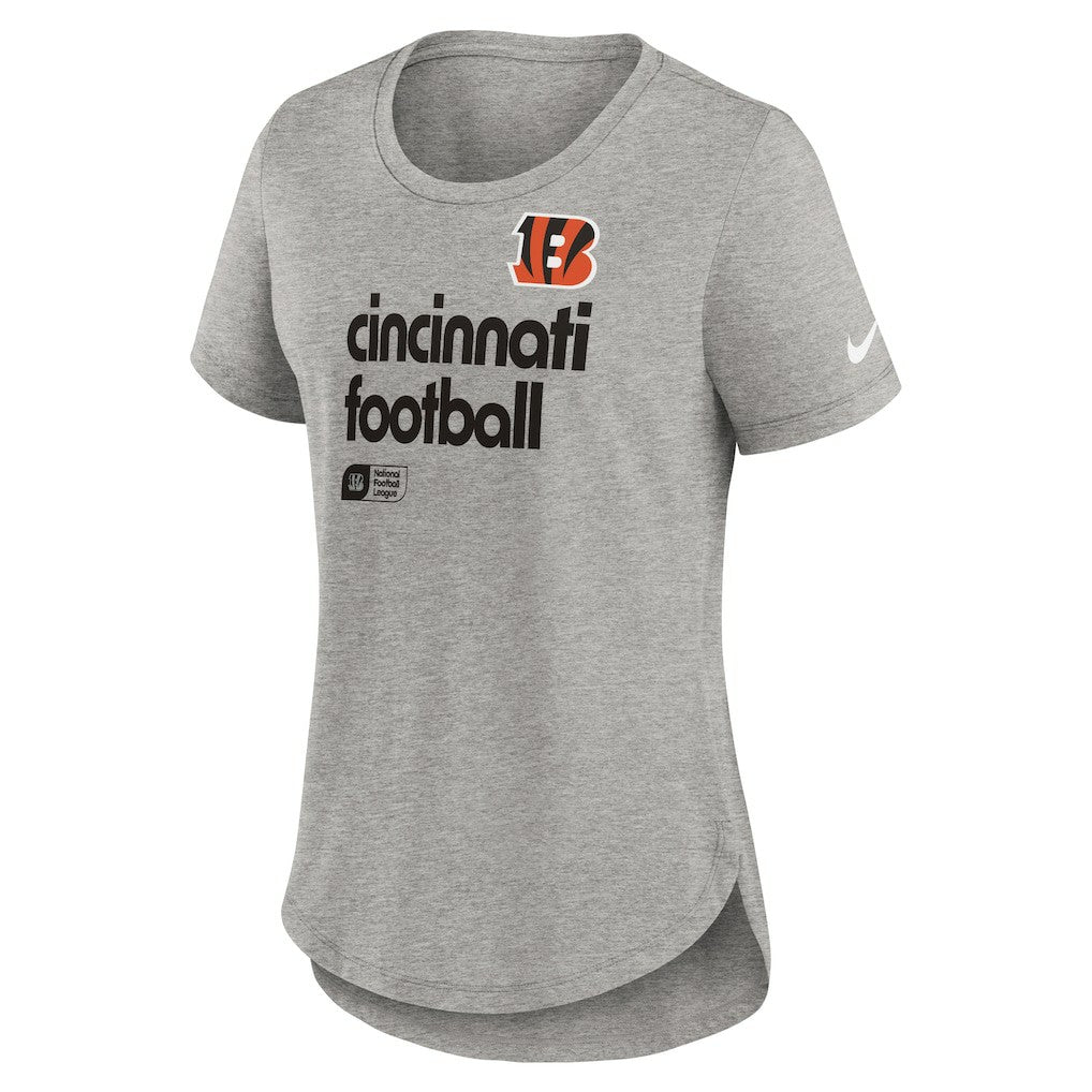Cincinnati Bengals Women's Team Shout-Out Tri-Blend T-Shirt - Heather Gray outlet