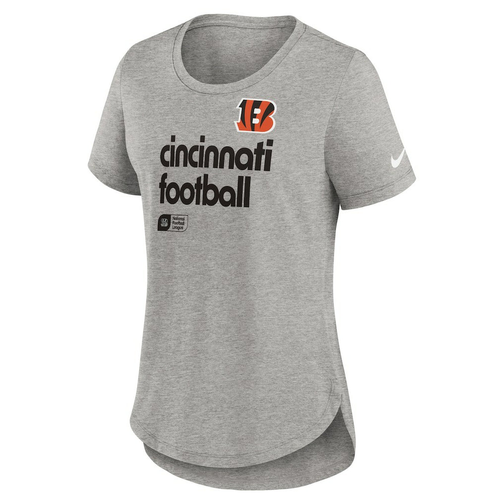 Cincinnati Bengals Women's Team Shout-Out Tri-Blend T-Shirt - Heather Gray outlet