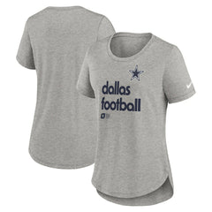 Dallas Cowboys Women's Team Shout-Out Tri-Blend T-Shirt - Heather Gray on sale
