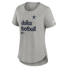 Dallas Cowboys Women's Team Shout-Out Tri-Blend T-Shirt - Heather Gray on sale