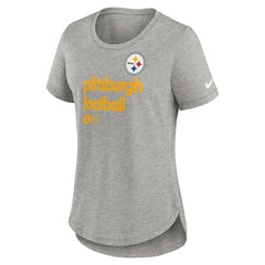 Pittsburgh Steelers Women's Team Shout-Out Tri-Blend T-Shirt - Heather Gray online