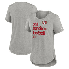 San Francisco 49ers Women's Team Shout-Out Tri-Blend T-Shirt - Heather Gray on sale