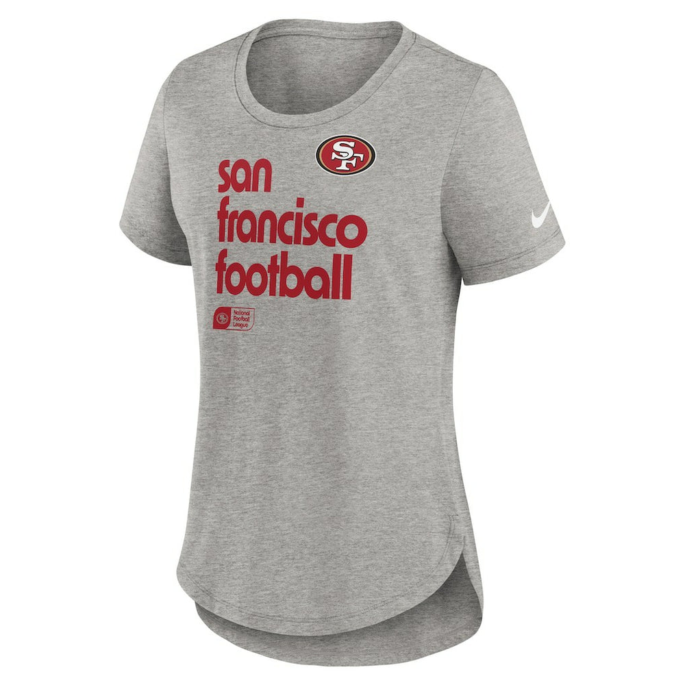 San Francisco 49ers Women's Team Shout-Out Tri-Blend T-Shirt - Heather Gray on sale