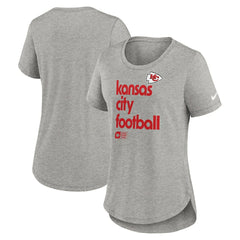 Kansas City Chiefs Women's Team Shout-Out Tri-Blend T-Shirt - Heather Gray online