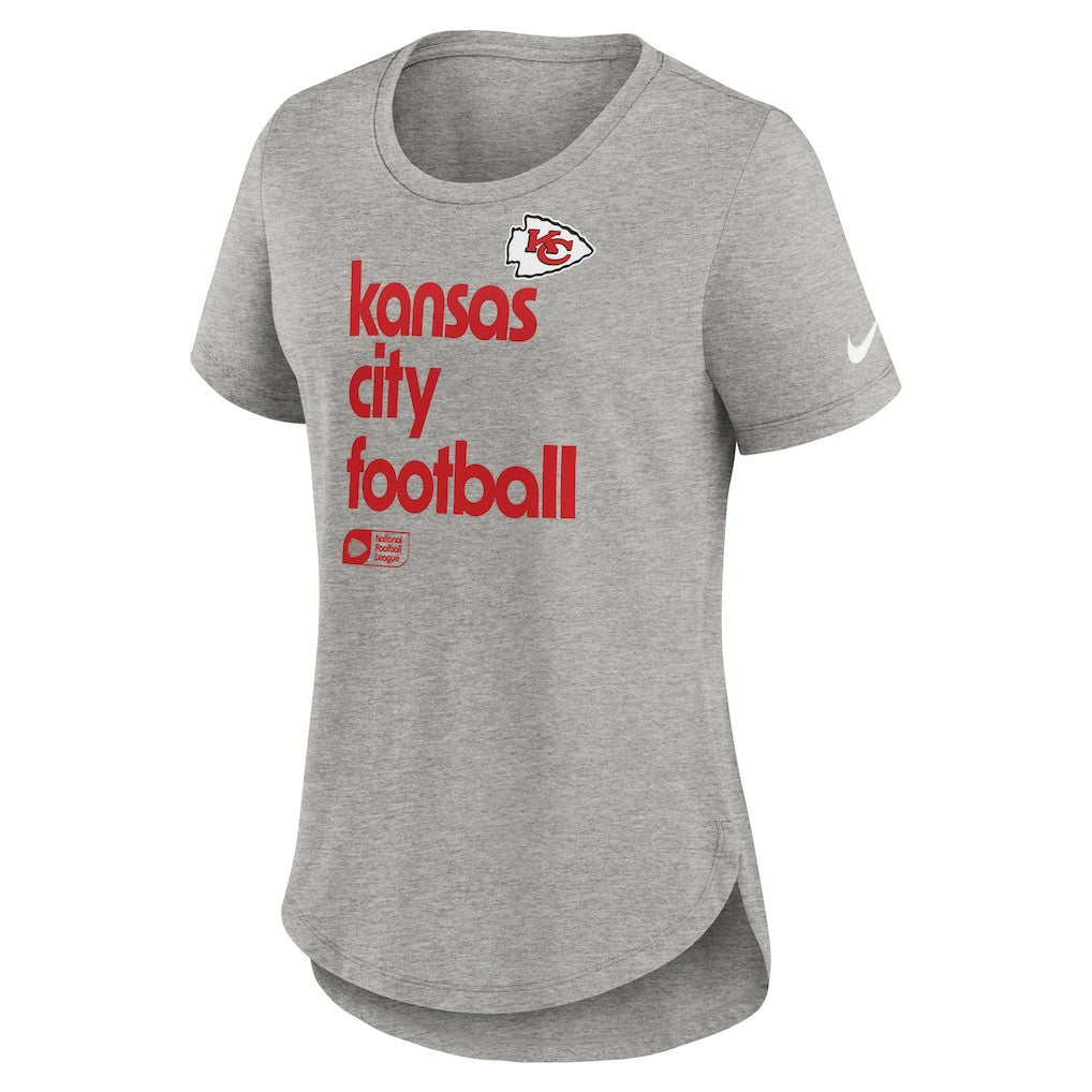 Kansas City Chiefs Women's Team Shout-Out Tri-Blend T-Shirt - Heather Gray online