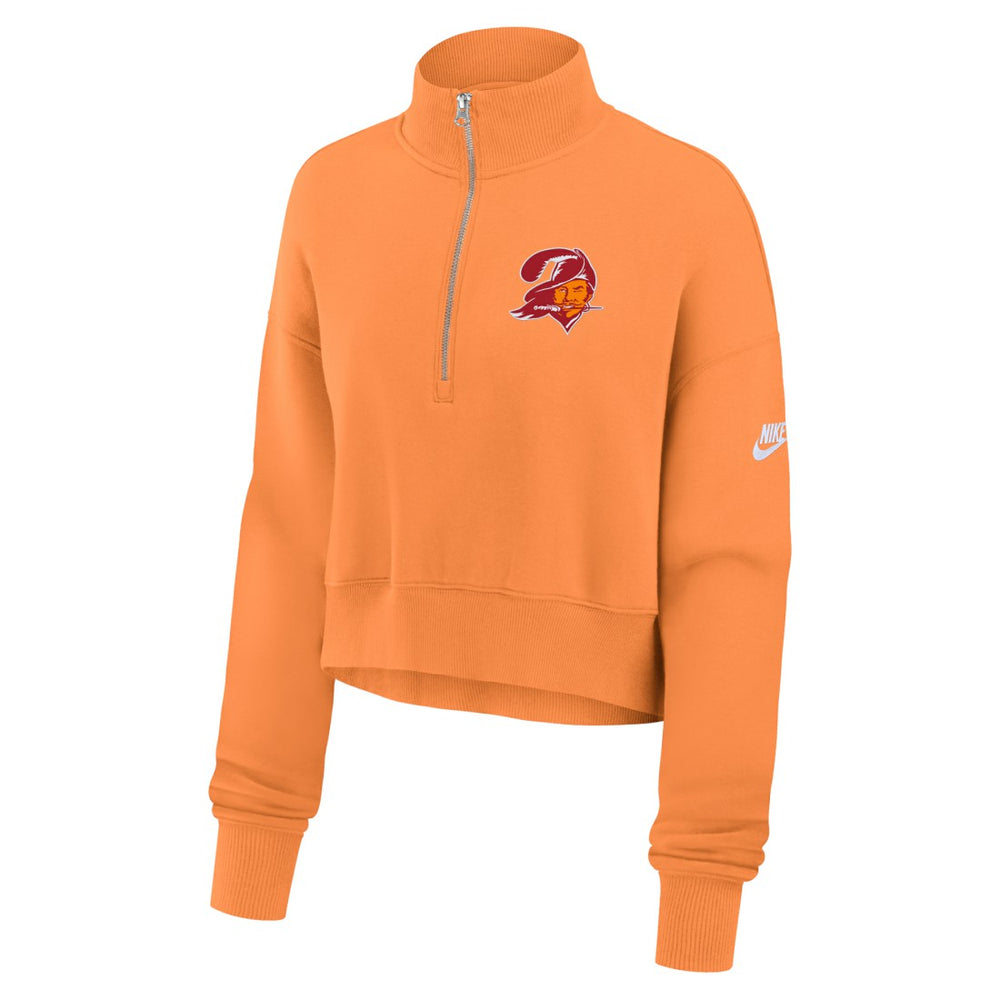 Tampa Bay Buccaneers Women's Rewind Phoenix Half-Zip Sweatshirt - Orange cheap
