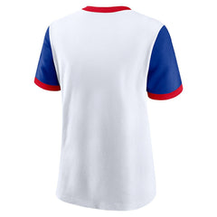 Buffalo Bills Women's Rewind Ringer T-Shirt - White/Royal online