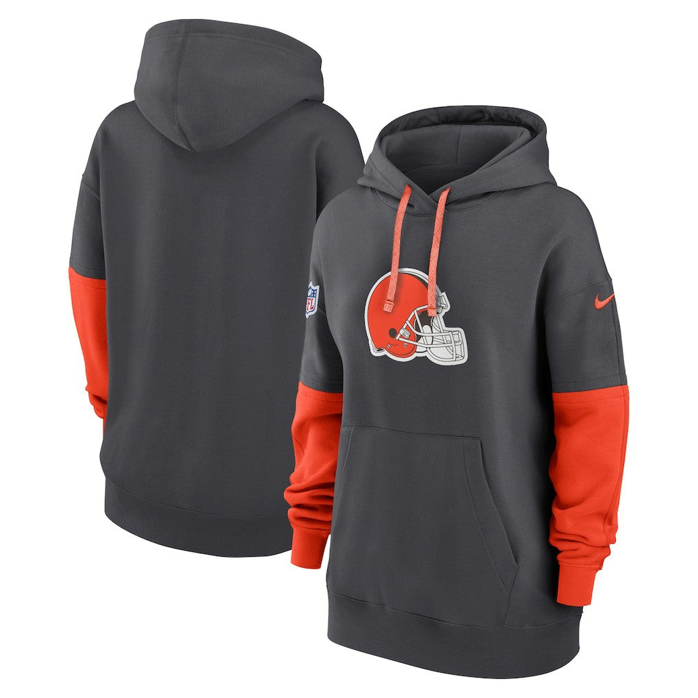 Cleveland Browns Women's Sideline Essential Hoodie - Anthracite cheap