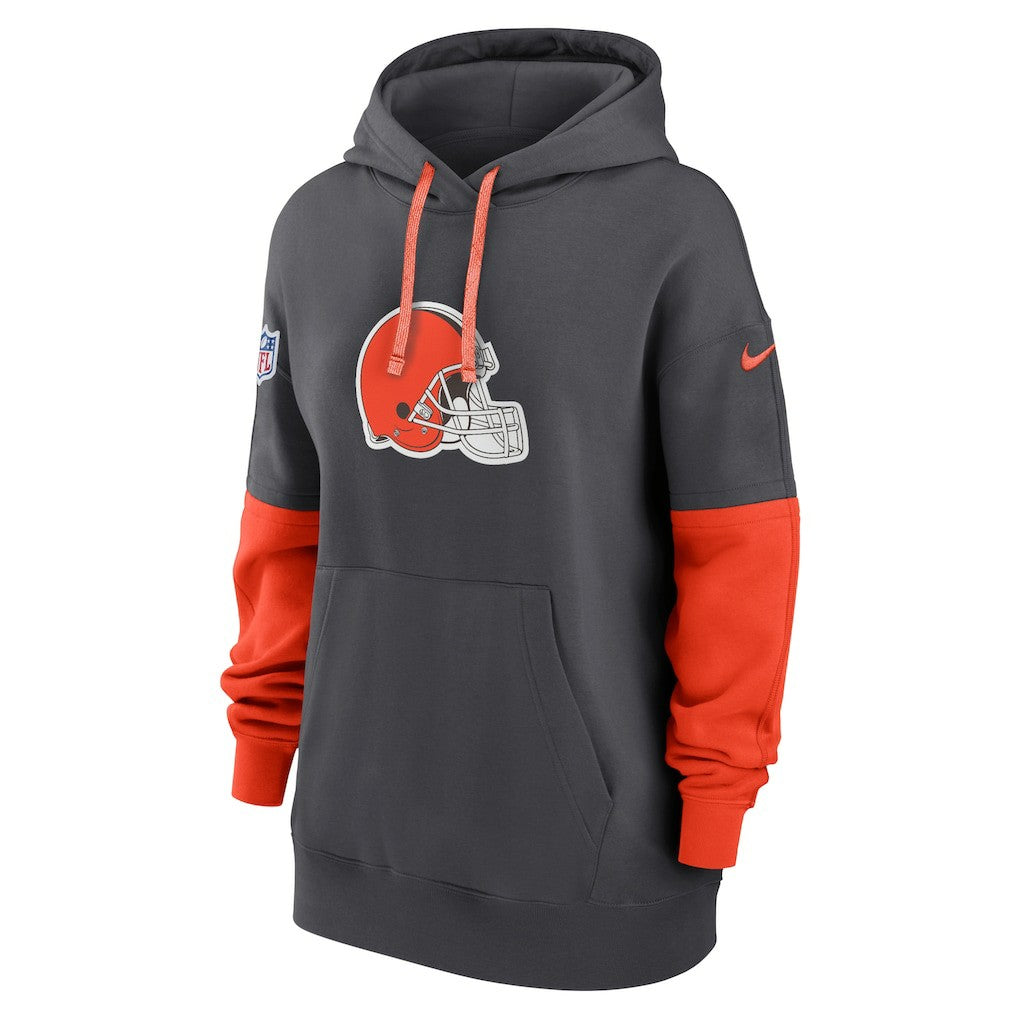 Cleveland Browns Women's Sideline Essential Hoodie - Anthracite cheap