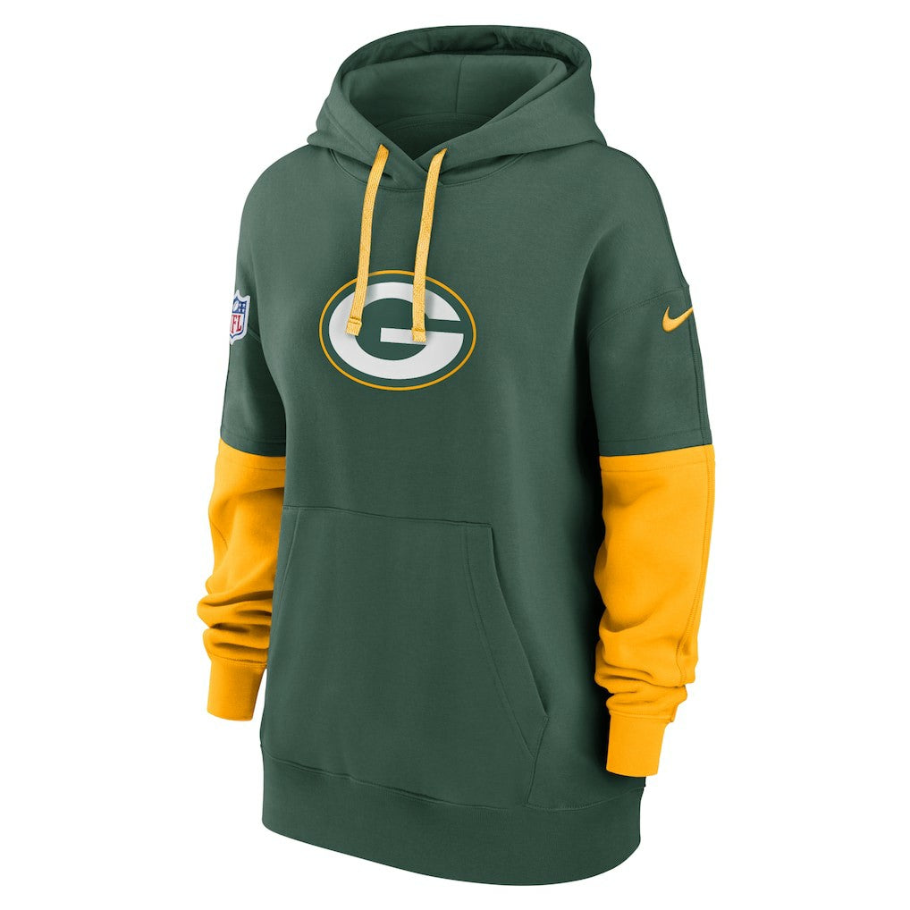 Green Bay Packers Women's Sideline Essential Hoodie - Green for sale