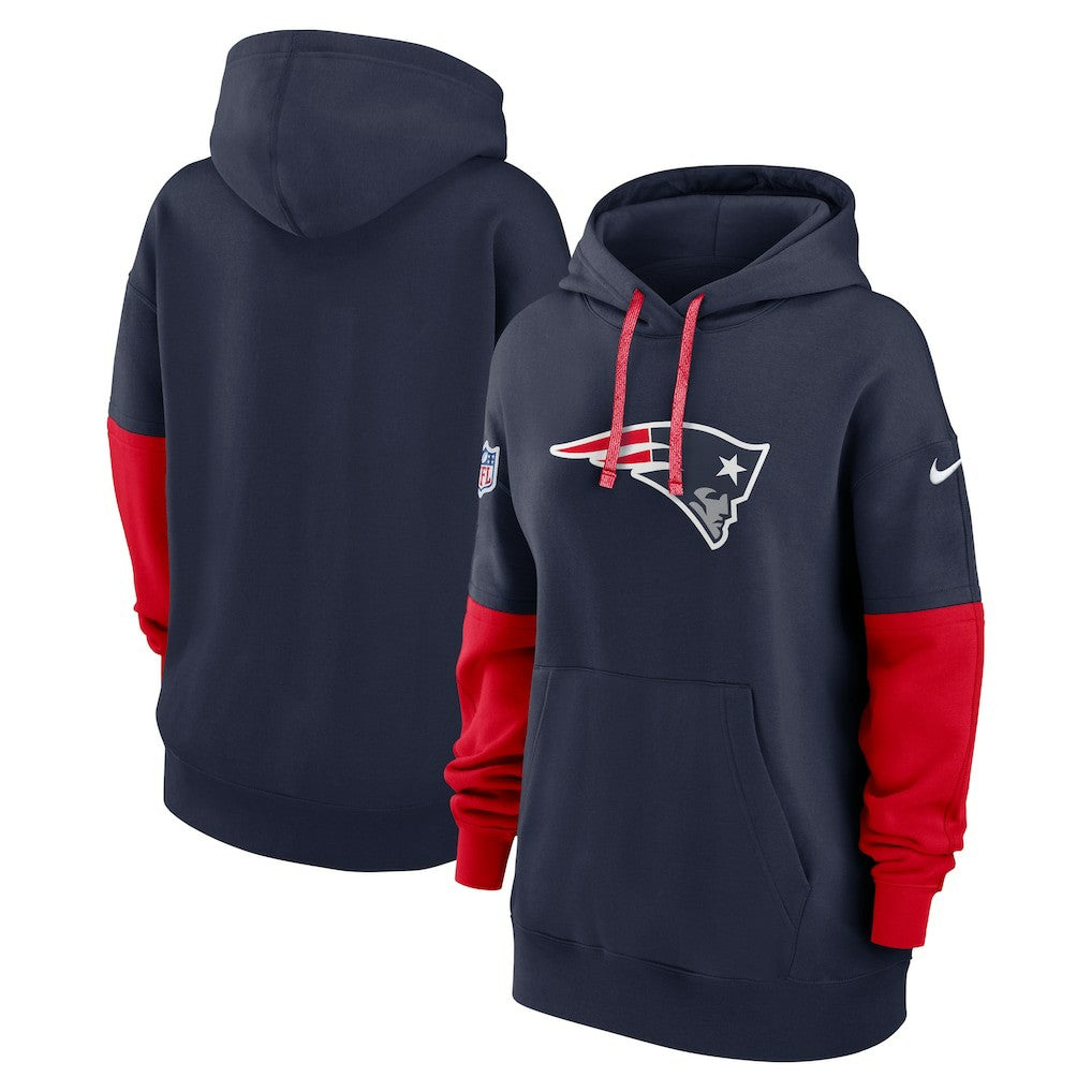New England Patriots Women's Sideline Essential Hoodie - Navy outlet