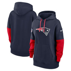 New England Patriots Women's Sideline Essential Hoodie - Navy outlet