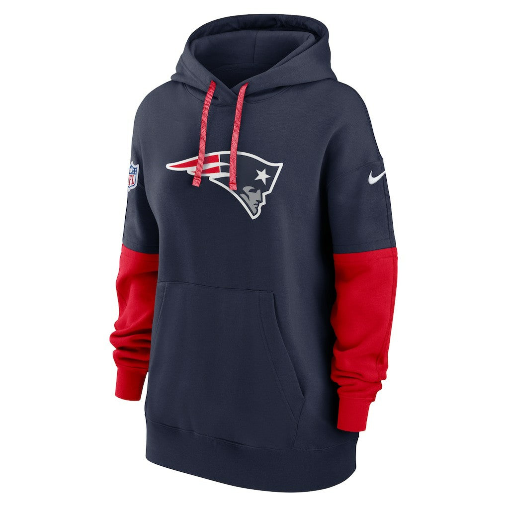 New England Patriots Women's Sideline Essential Hoodie - Navy outlet