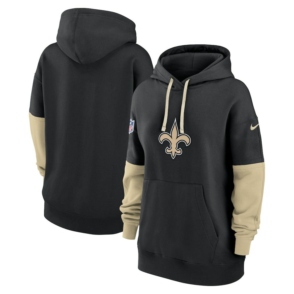 New Orleans Saints Women's Sideline Essential Hoodie - Black sale