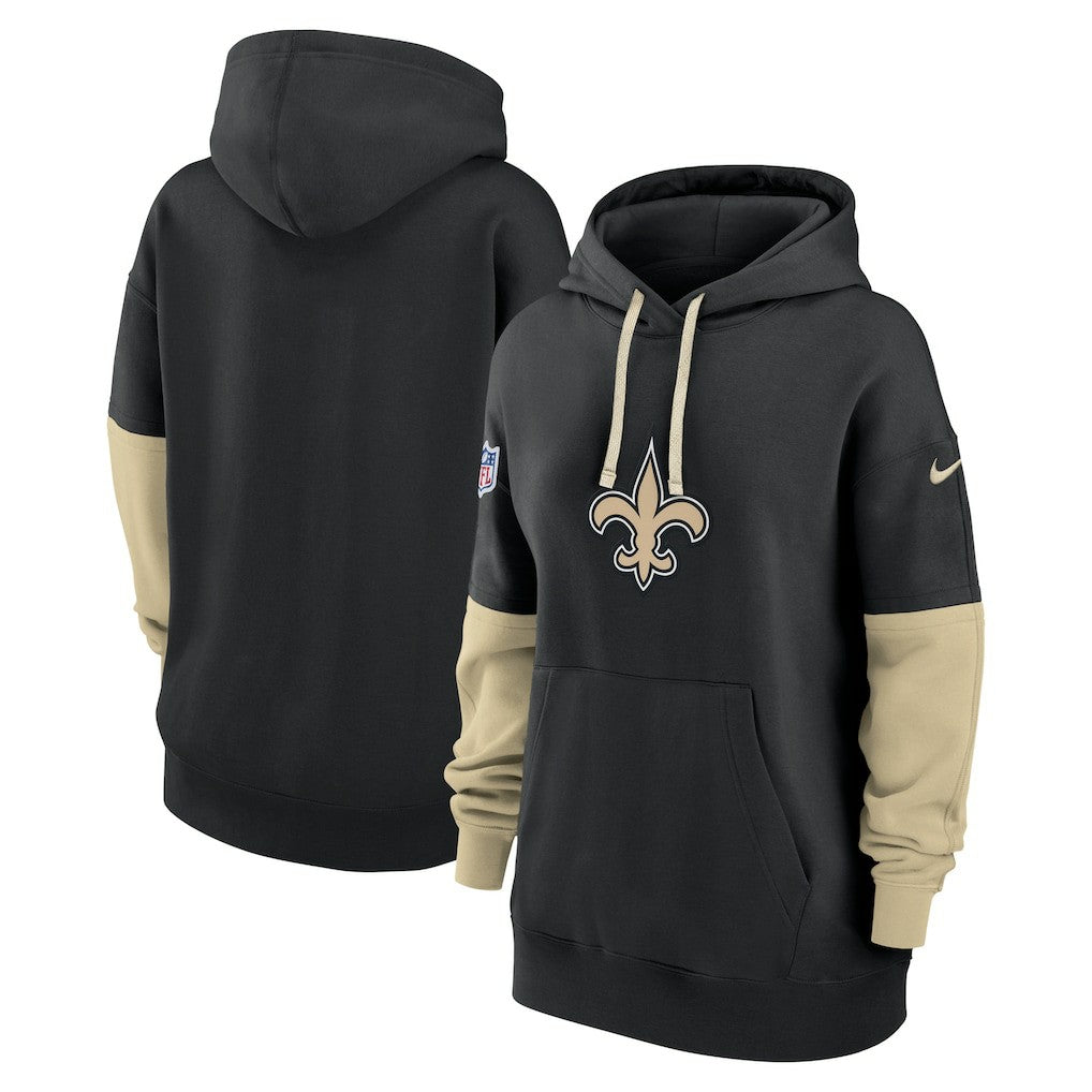 New Orleans Saints Women's Sideline Essential Hoodie - Black sale