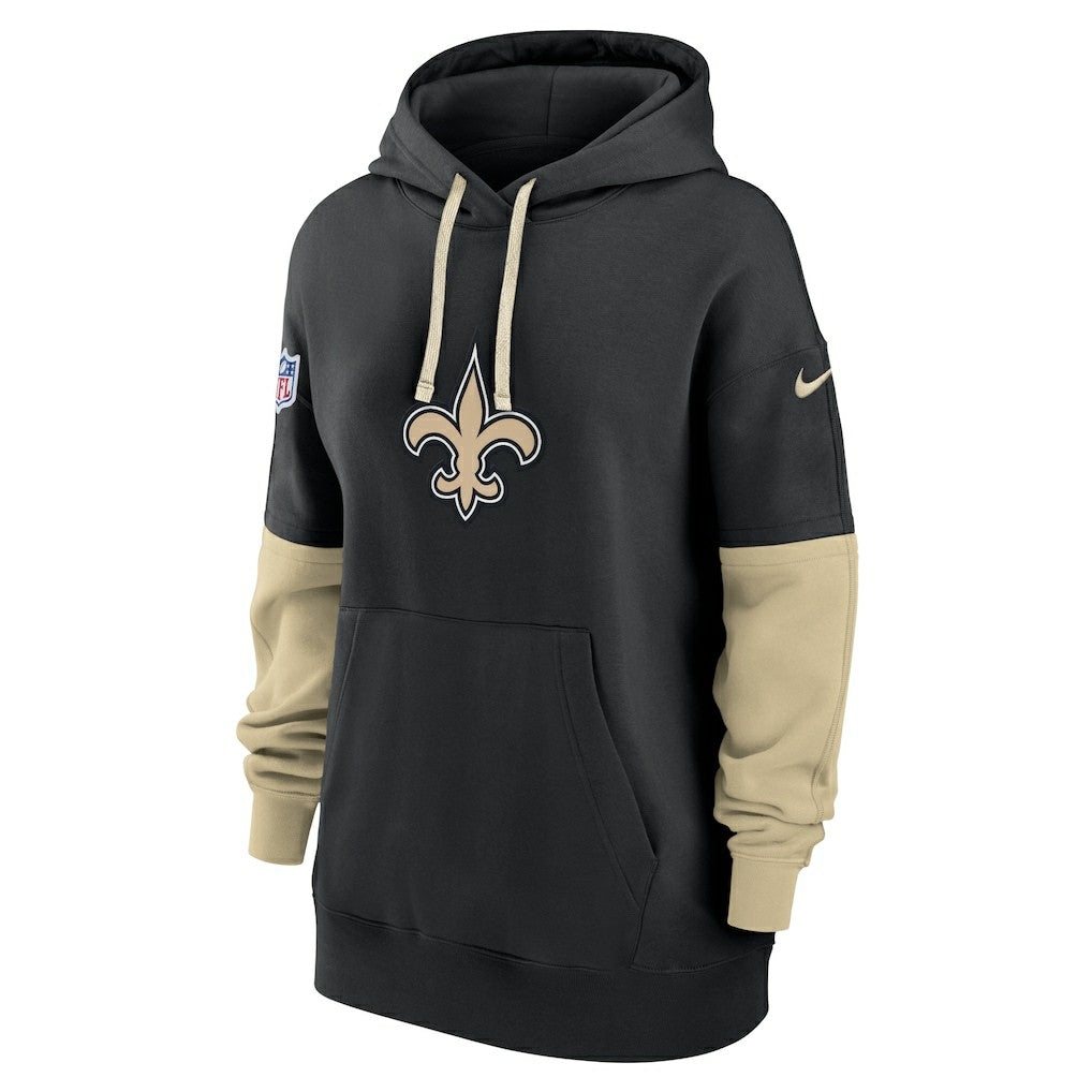 New Orleans Saints Women's Sideline Essential Hoodie - Black sale
