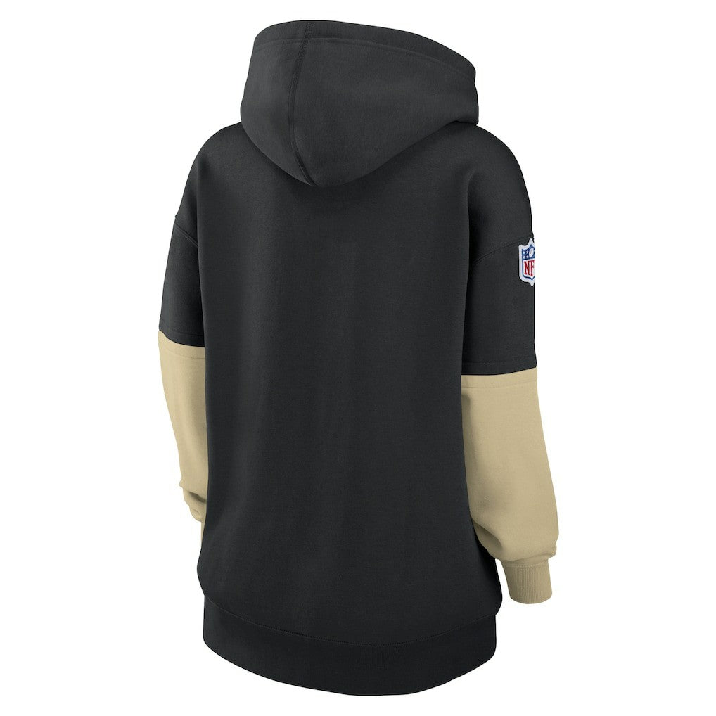 New Orleans Saints Women's Sideline Essential Hoodie - Black sale