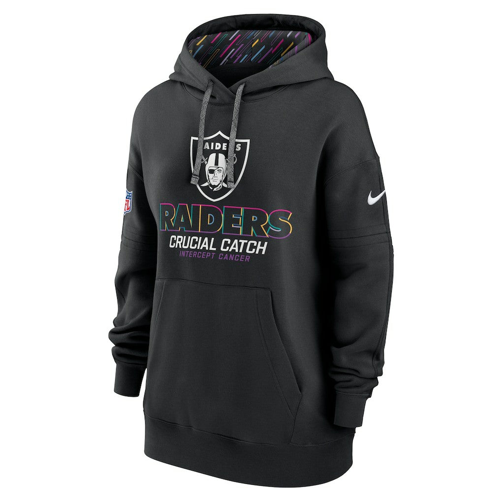 Las Vegas Raiders Women's 2024 NFL Crucial Catch Club Pullover Hoodie - Black for sale