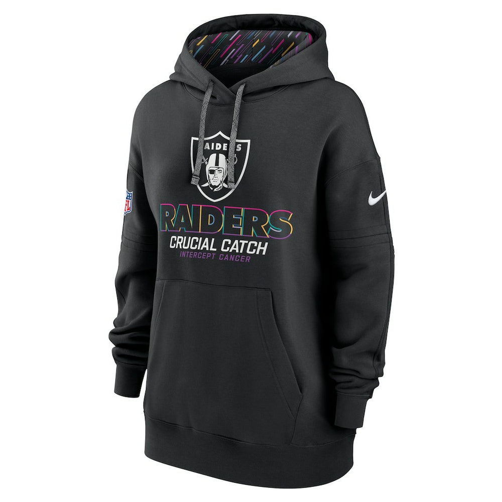 Las Vegas Raiders Women's 2024 NFL Crucial Catch Club Pullover Hoodie - Black for sale